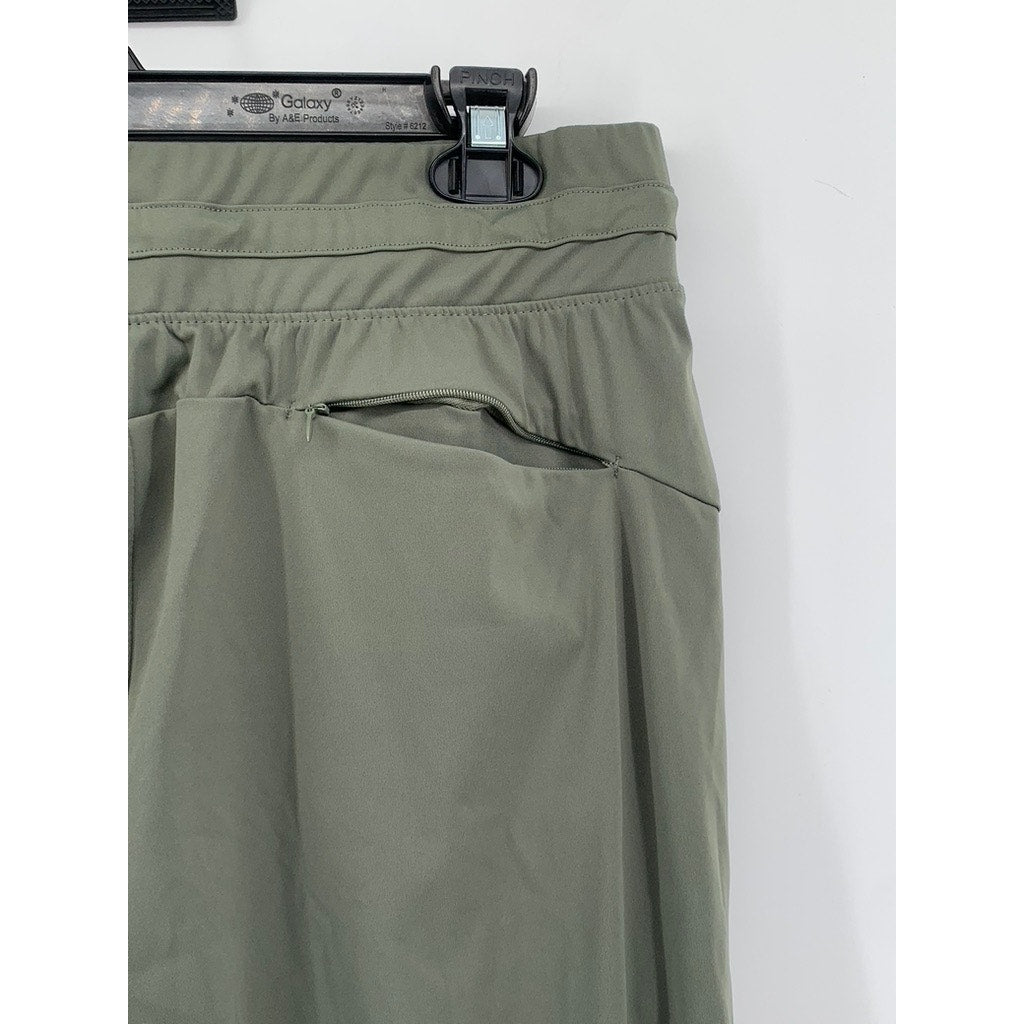 G-FORM Women's Olive Green Drawstring Jogger Pants SZ XL