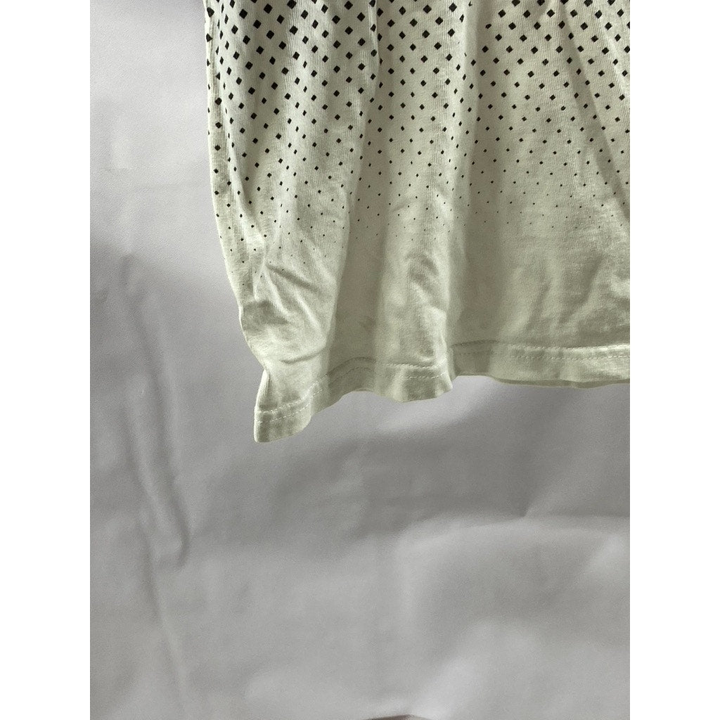 SUPERDRY VINTAGE Men's Black-White Crewneck Logo Ombre Short Sleeve T-Shirt SZ L