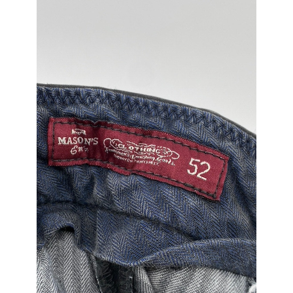 MASONS Men's Black Straight-Leg Chino Pants SZ 52(US36)