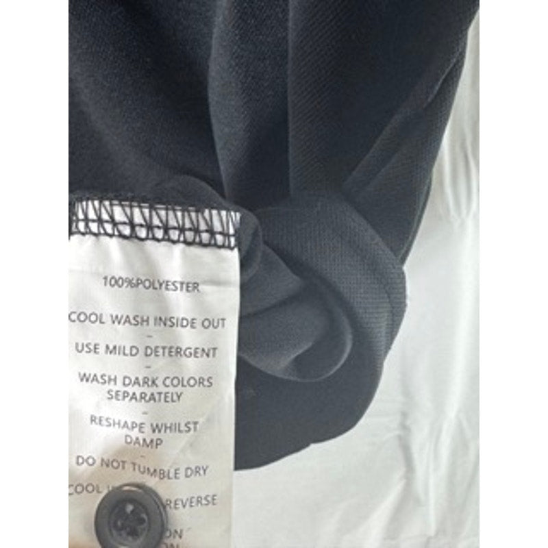 SALTY MONKEY Men's Black Floral Print Short Sleeve Polo Shirt SZ M