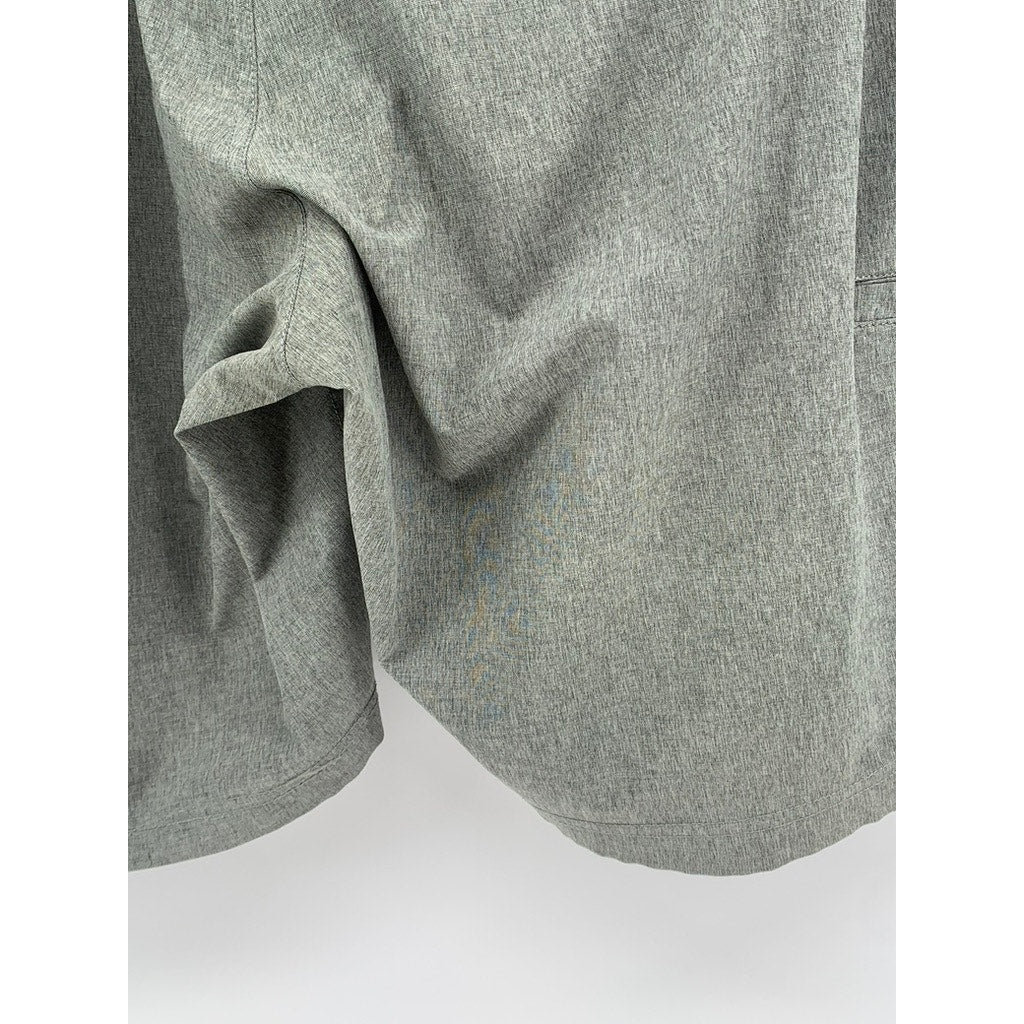 LINKSOUL Men's Gray Heather Regular-Fit Shorts SZ 40
