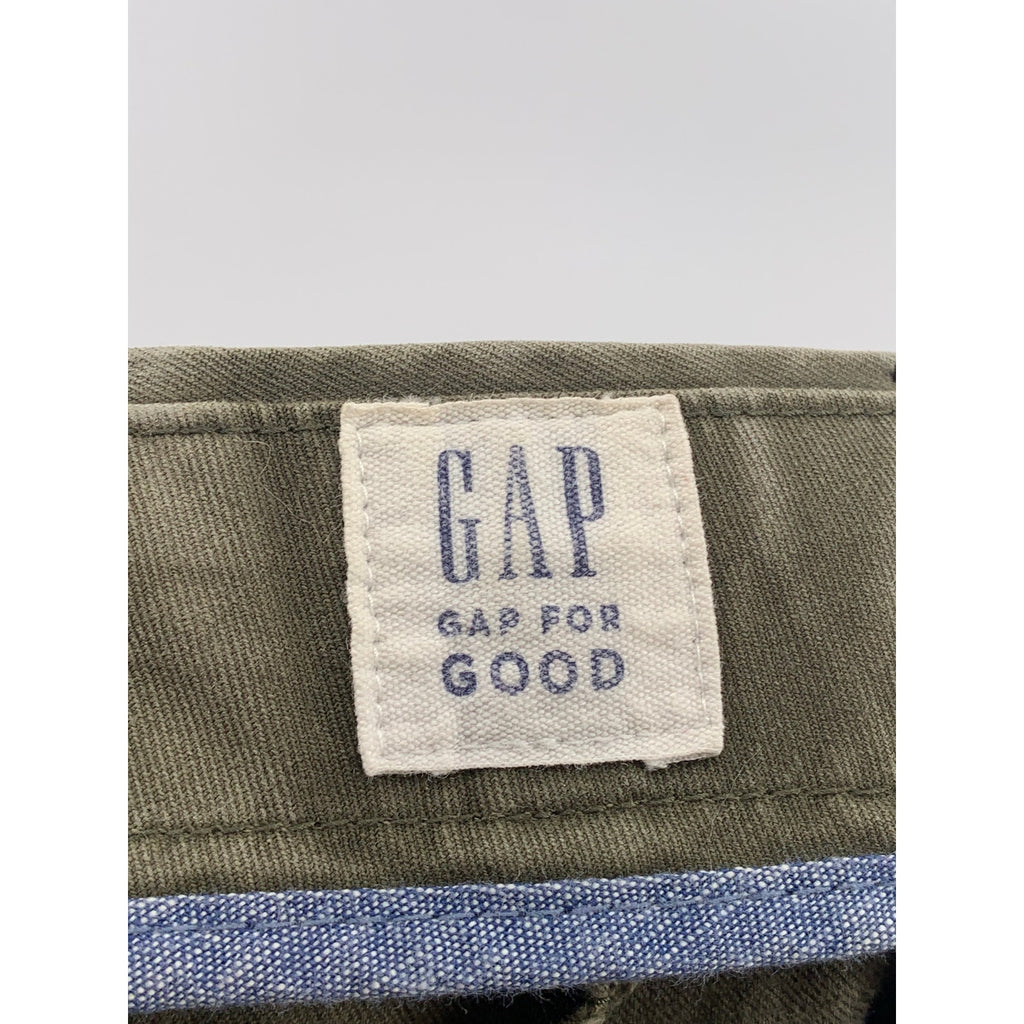 GAP Men's Olive Green Solid Slim Chino Pants SZ 36X30