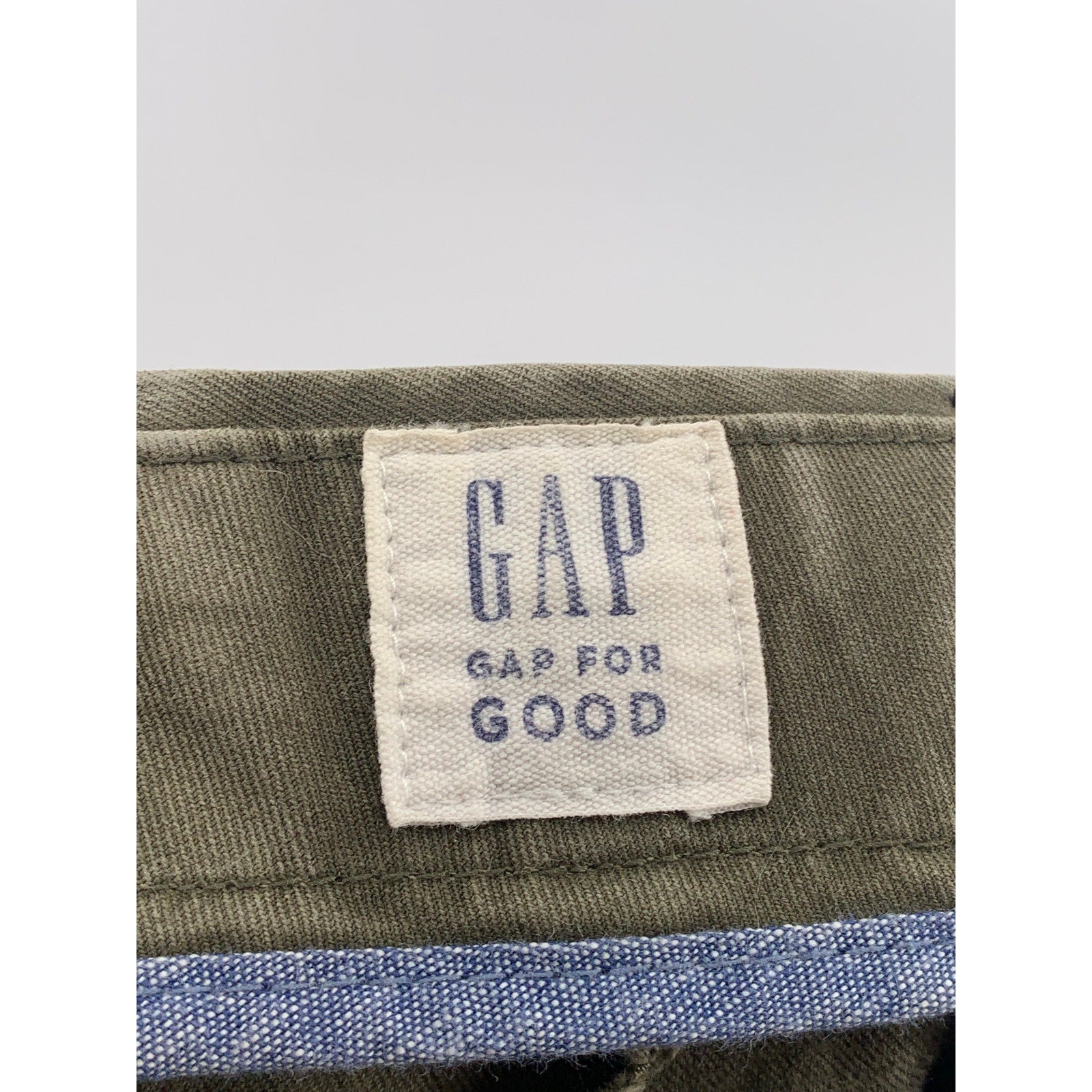 GAP Men's Olive Green Solid Slim Chino Pants SZ 36X30