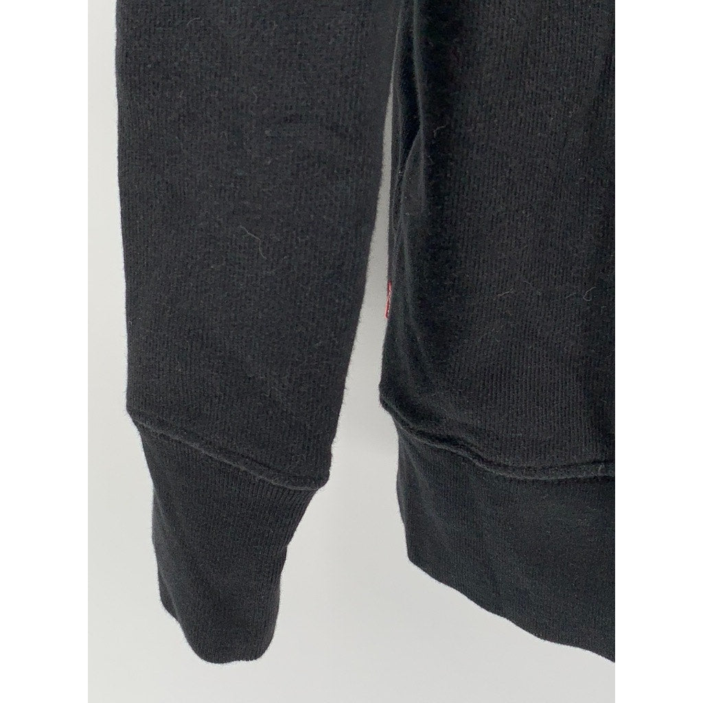 LEVI'S Men's Black Square Logo Sweatshirt SZ L