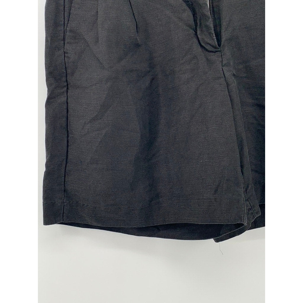 WILFRED Women’s Black Straight Shorts SZ 4