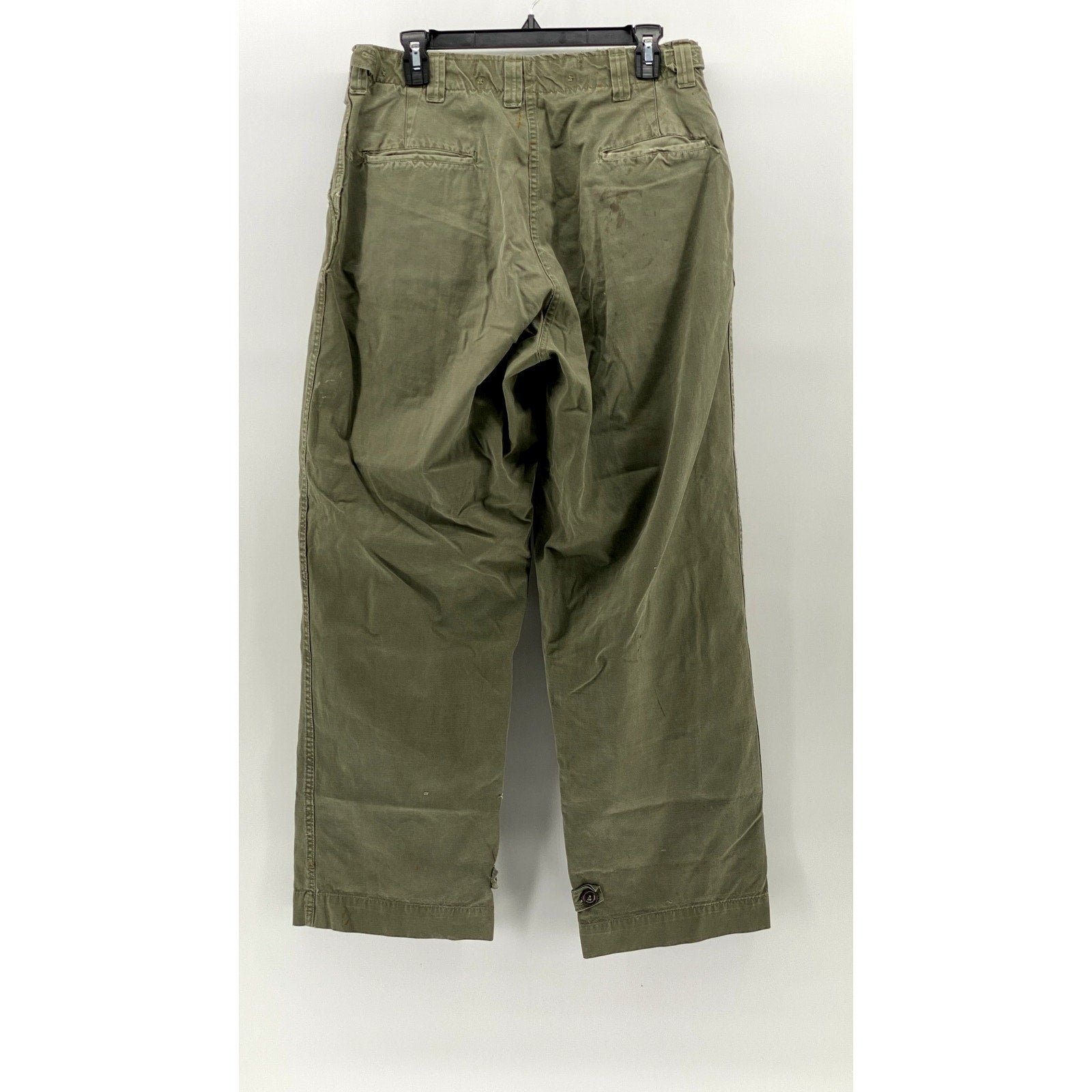 UNBRANDED Men's Green Straight-Leg Regular-Fit Utility Work Pants SZ 32X32