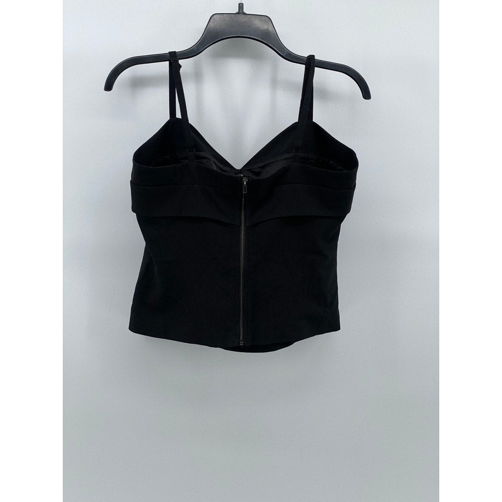 FOREVER 21 Women’s Black V-Neck Spaghetti Strap Tank Top SZ M