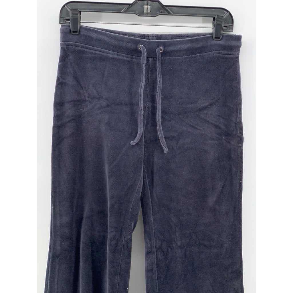 EXPRESS Women's Navy Velour Wide-Leg Sweatpants SZ XS
