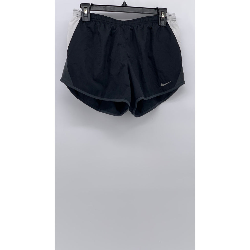 NIKE Women's Black Mesh Lined Pull-On Dri-Fit Drawstring Active Shorts SZ S