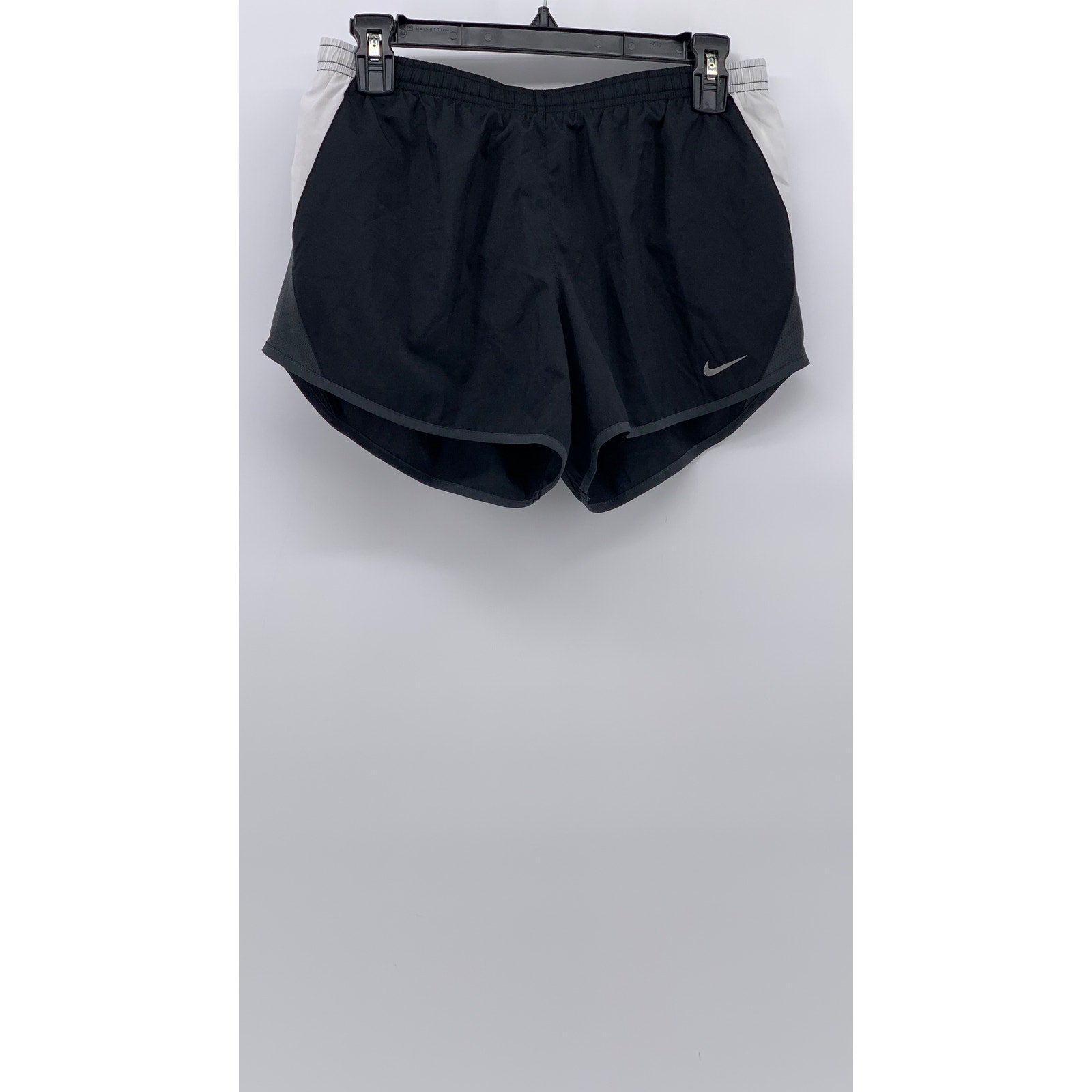 NIKE Women's Black Mesh Lined Pull-On Dri-Fit Drawstring Active Shorts SZ S