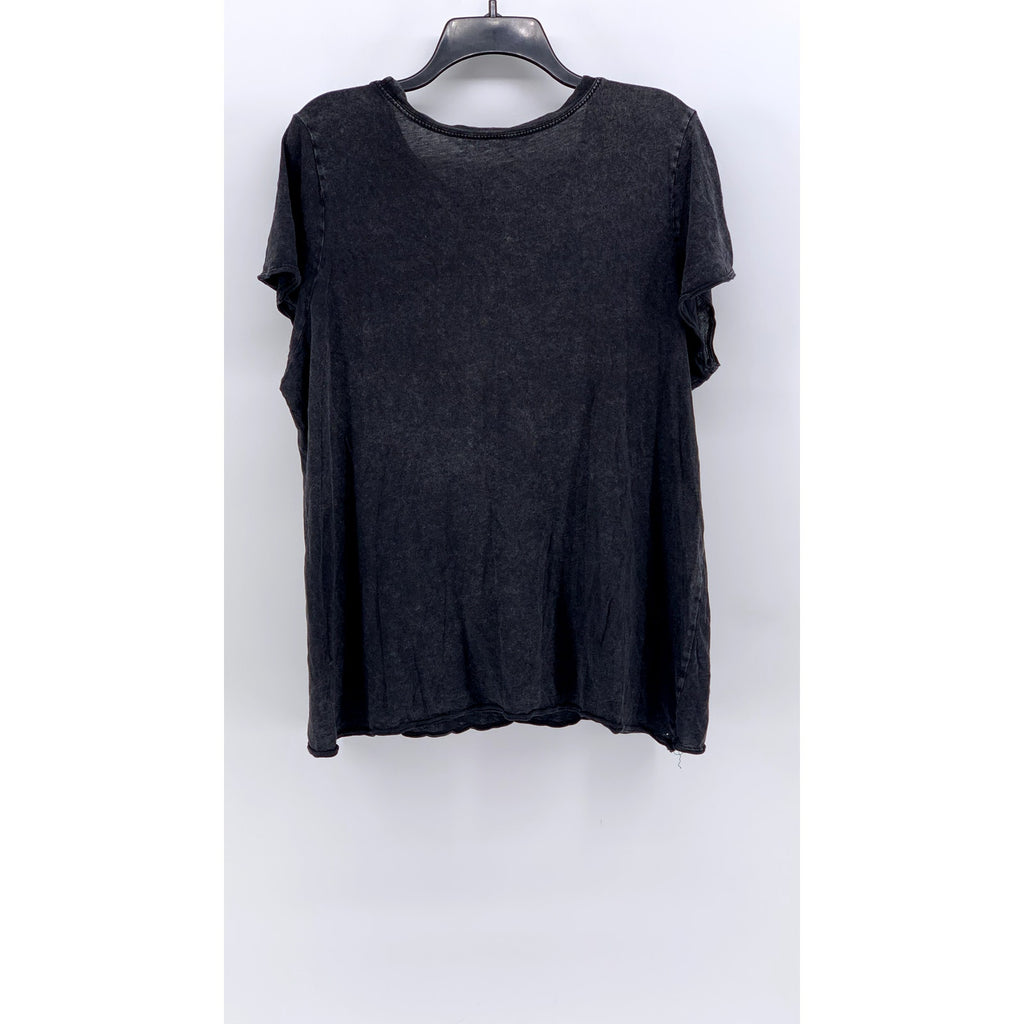 UNBRANDED Men's Black Distressed Nirvana Crewneck Graphic T-Shirt SZ L