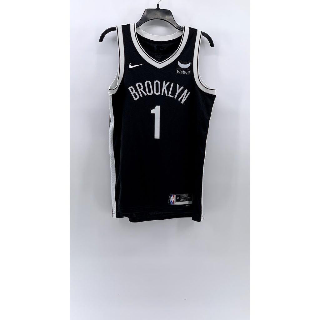 NIKE Black-White Swingman Mikal Bridges NBA Basketball Jersey SZ 40