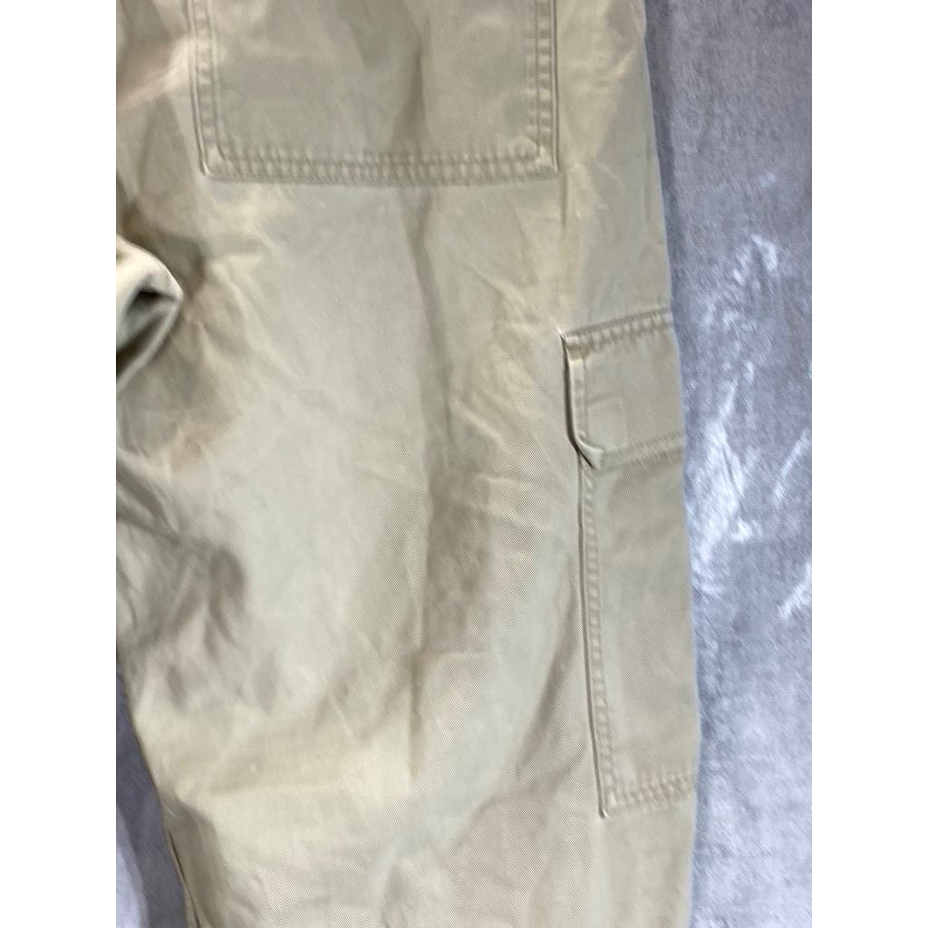 LEVI'S Men's Vintage Beige Distressed Straight-Leg Cargo Pants SZ 38x30