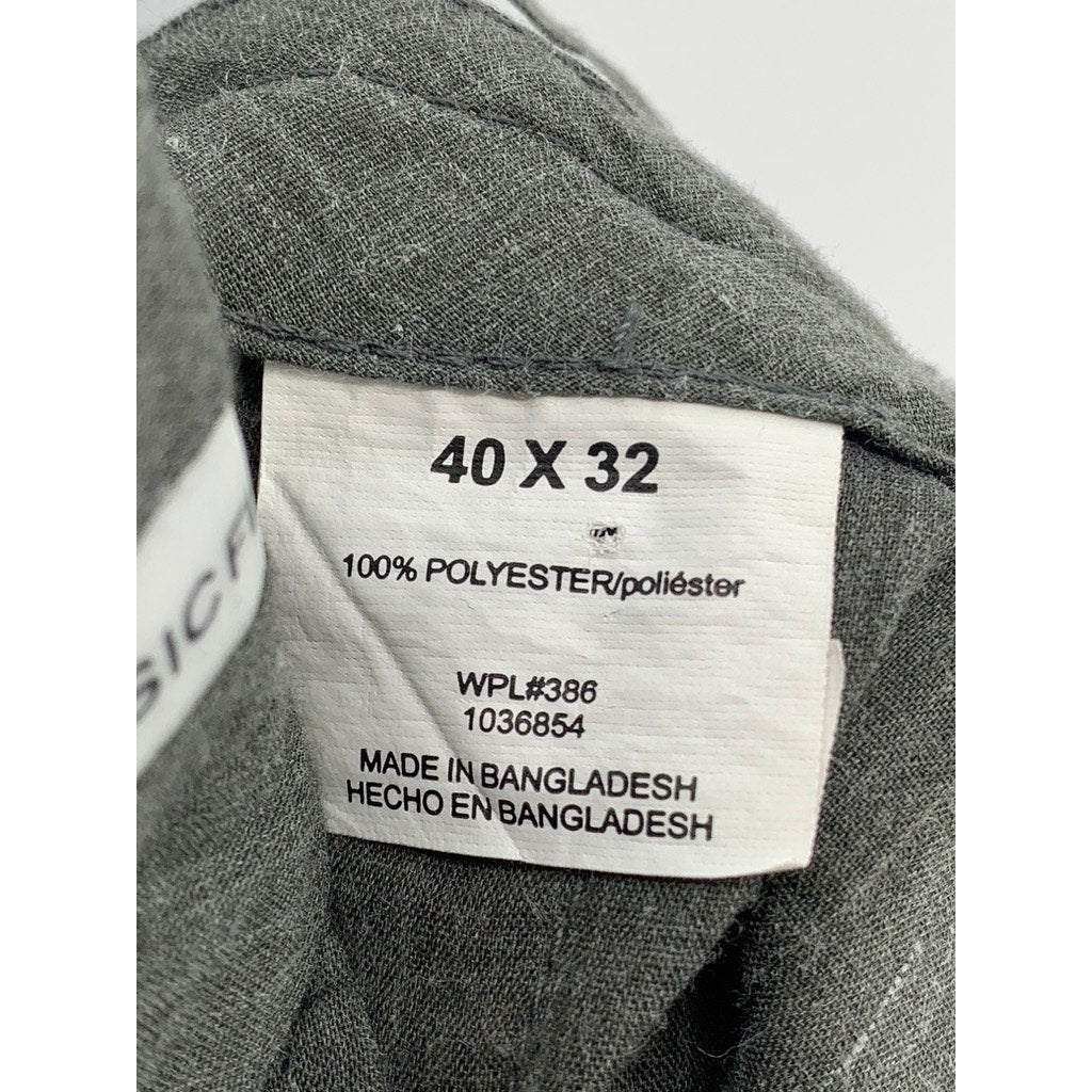 HAGGAR Men's Tan Classic-Fit Straight-Leg Pants SZ 40X32