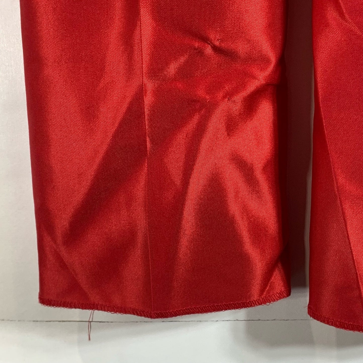 FERRECCI Men's Red Satin Short Super 150's Flat Front Suit Pant SZ 28S