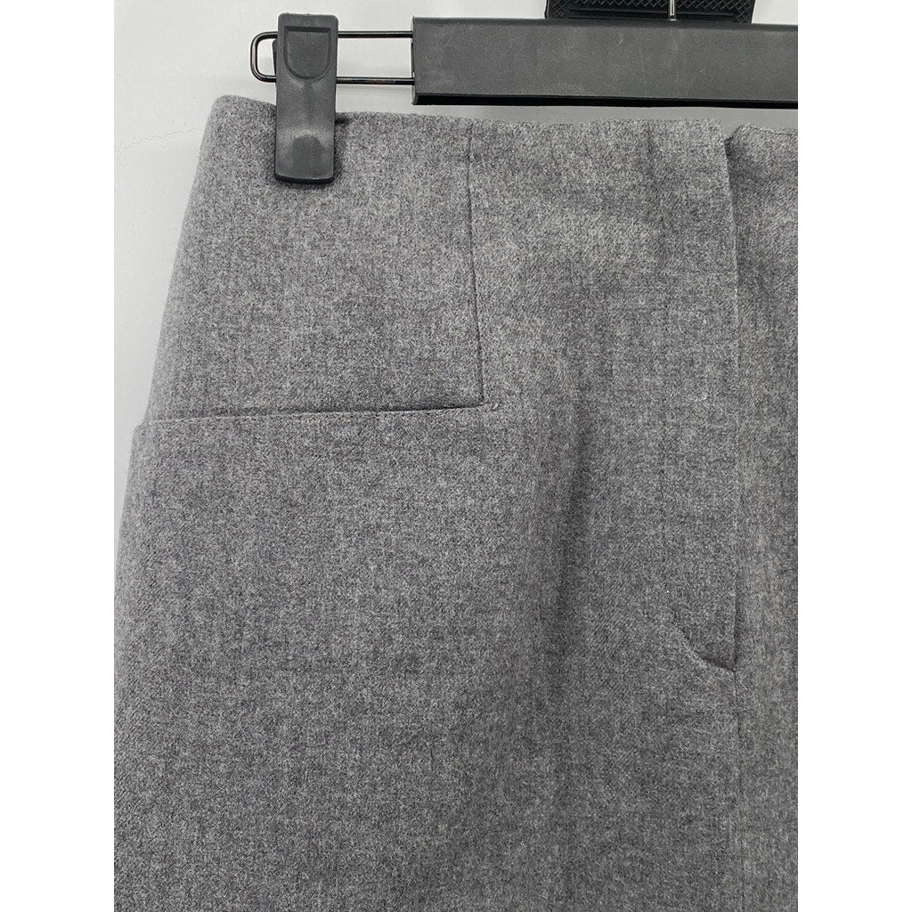 DESIGNS BY DEREK MARTIN Women's Vintage Gray Wool Straight Midi Skirt SZ 6
