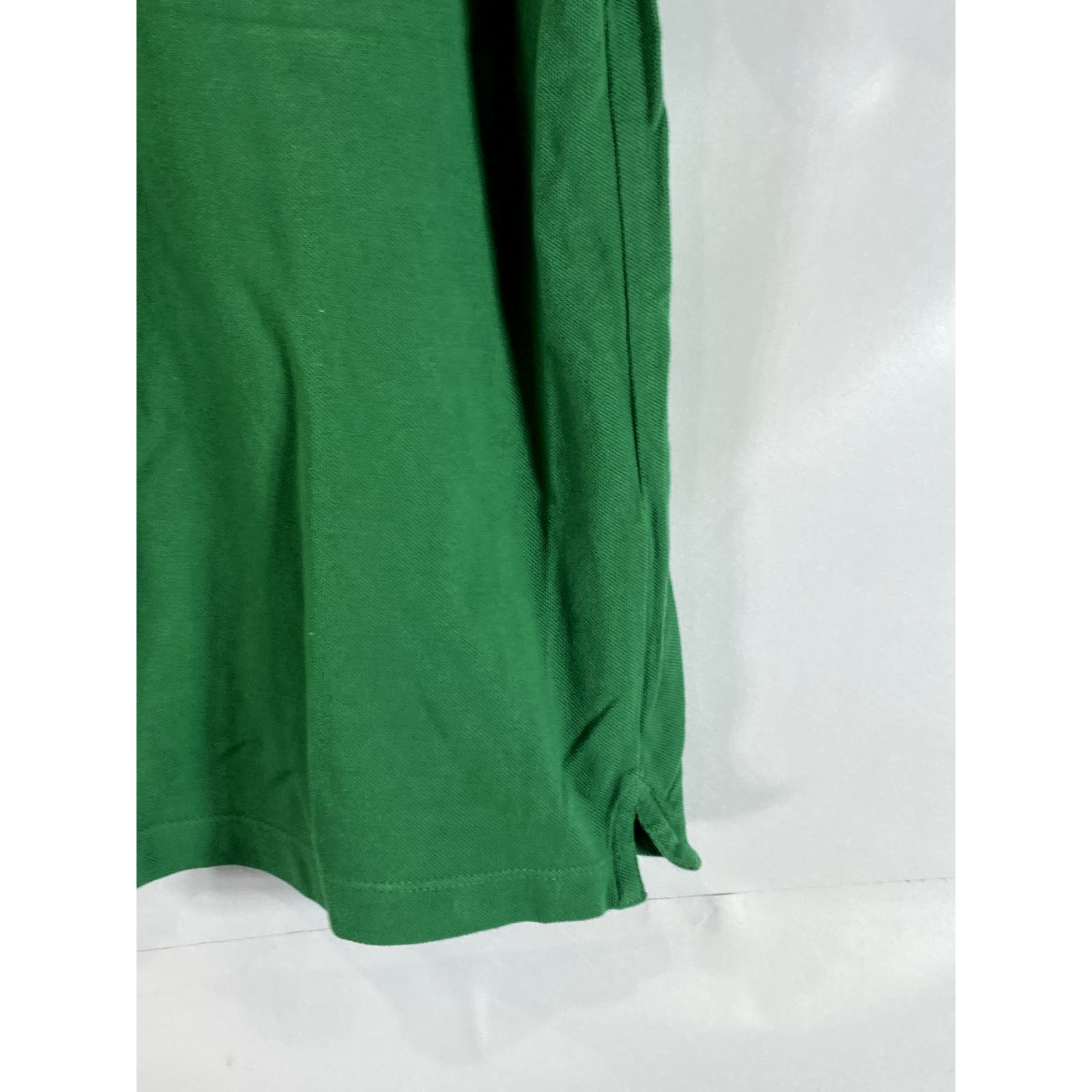 BANANA REPUBLIC Men's Green Malachit Organic Cotton Pique Short Sleeve Polo SZ L