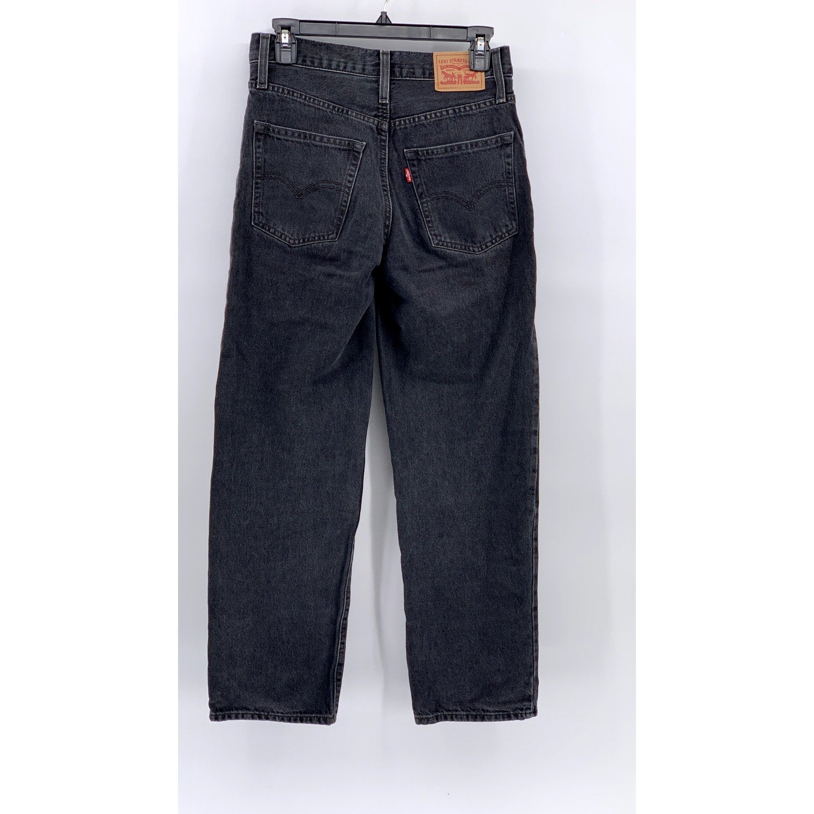 LEVI'S Women's Black Denim 94' Baggy Jeans SZ 25