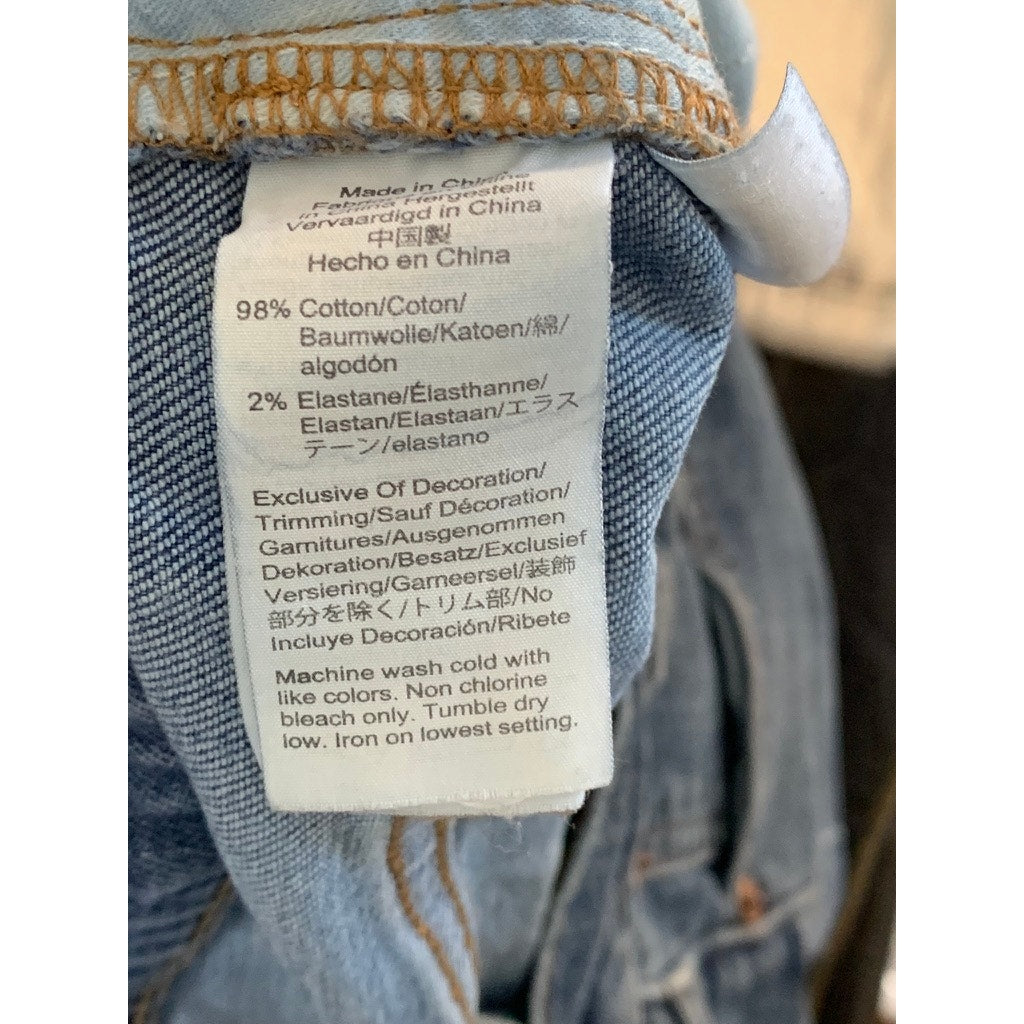 MADEWELL Women's Blue Five-Pocket The Perfect Vintage High-Rise Crop Jean SZ 27