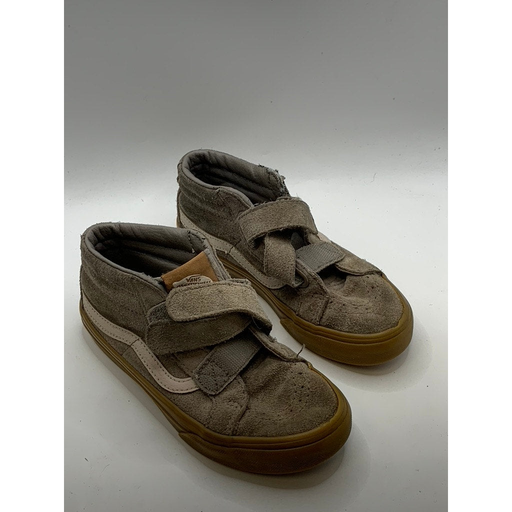 VANS Kids Gray Suede Hi-Top Gum Sole Sneakers SZ 13.5