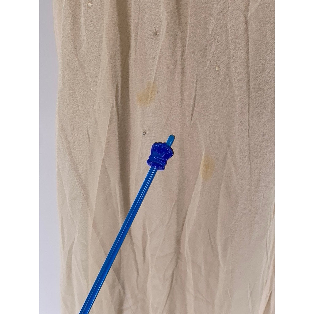 CHRISTYNE FORTI Women's Beige Rhinestone 2-Pc Gown SZ 12