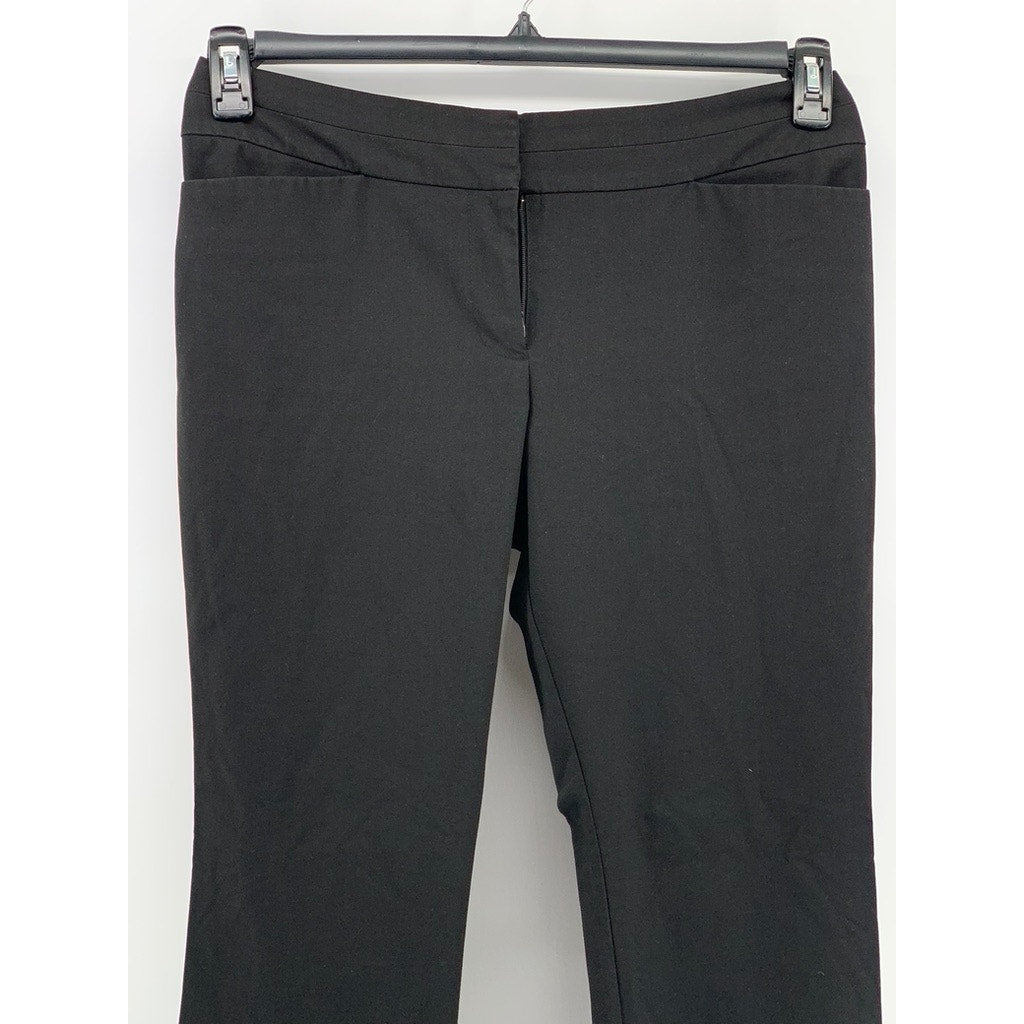 ANN TAYLOR Petite Women's Black Signature Straight-Leg Pant SZ 8P