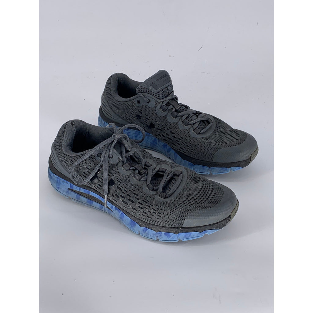 UNDER ARMOUR Men's Blue-Gray Charged Intake 4 Exo Running Sneakers SZ 10.5