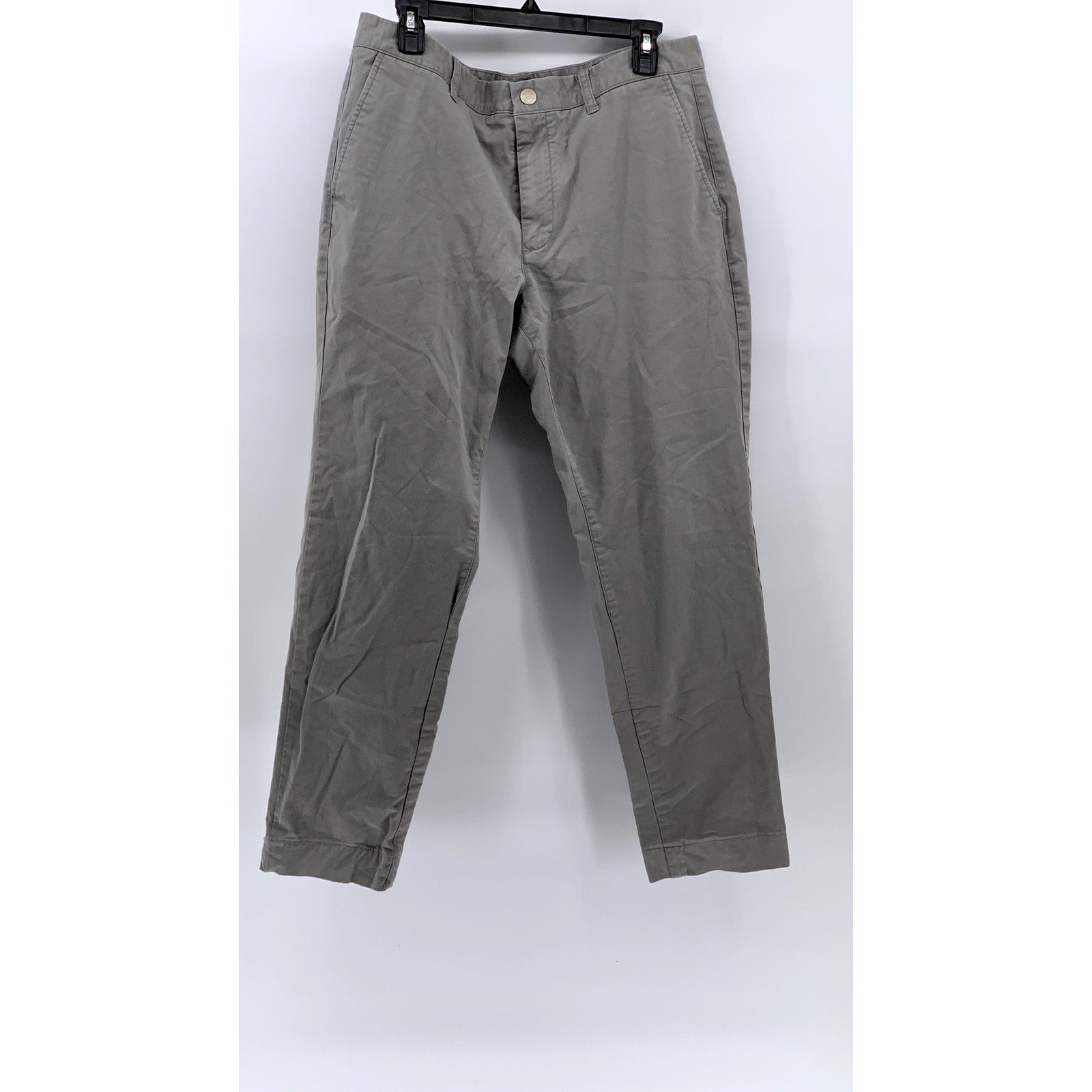 BONOBOS Men's Light Gray Straight-Leg Chino Pants SZ 35X32
