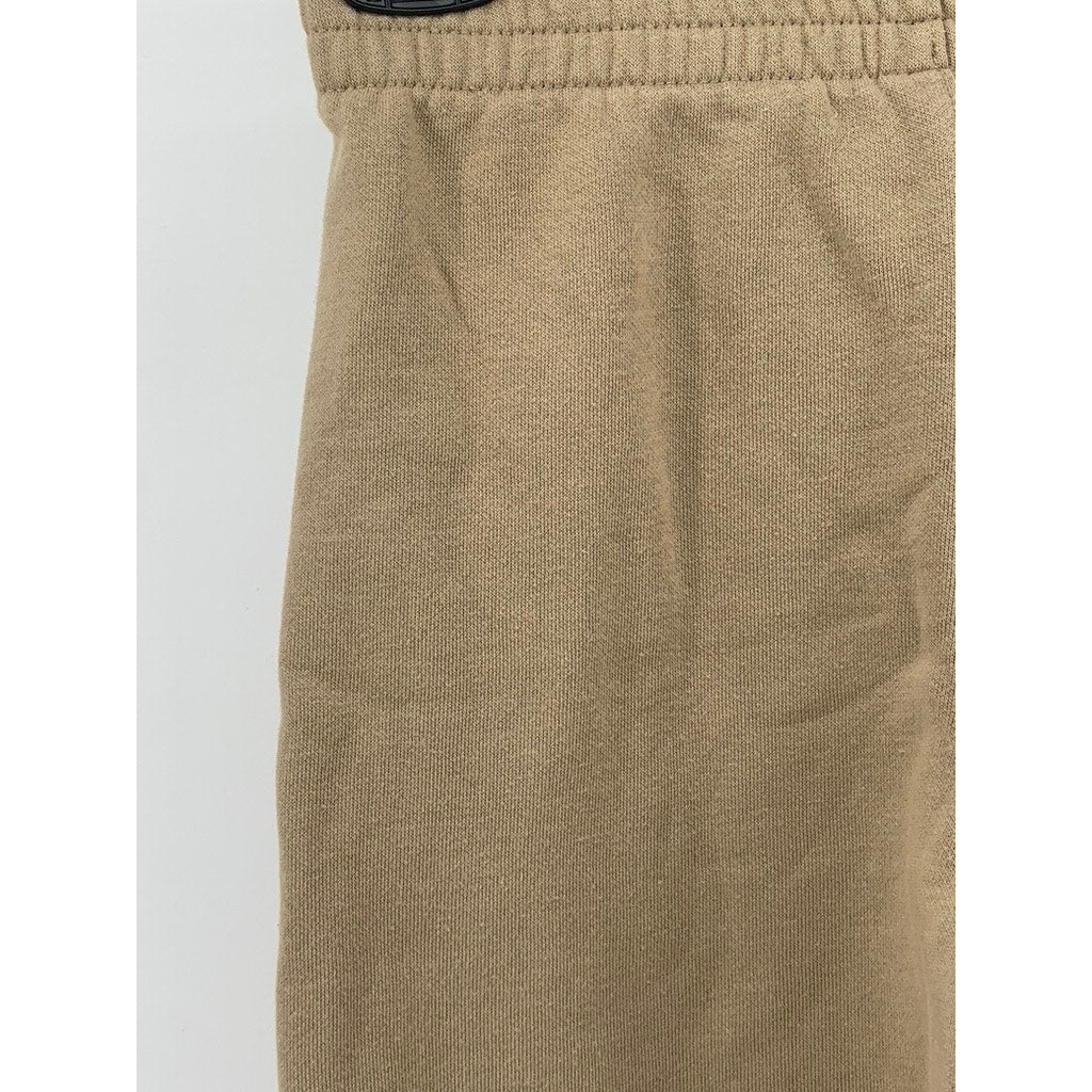 NIKE Kids' Beige Swoosh Logo Sweatpants SZ 6-7Y