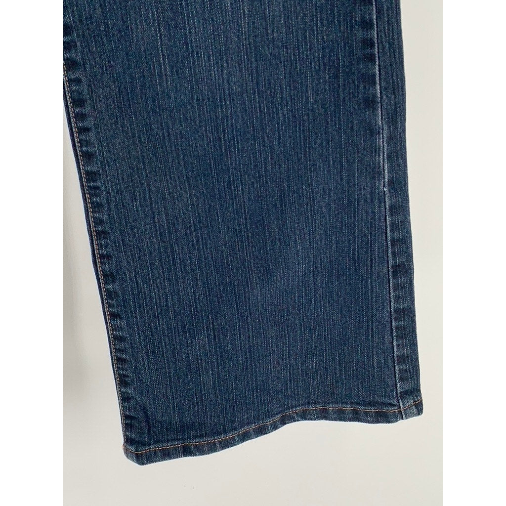 JEANSTAR Women's Petite Blue Denim Flare Jeans SZ 16P