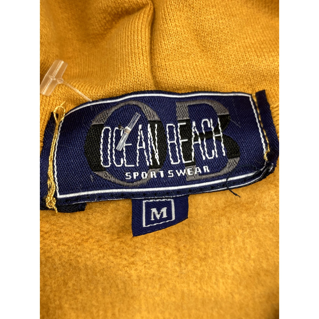 OCEAN BEACH Men's Gold Yellow Aspen Snowmass Logo Pullover Hoodie SZ M