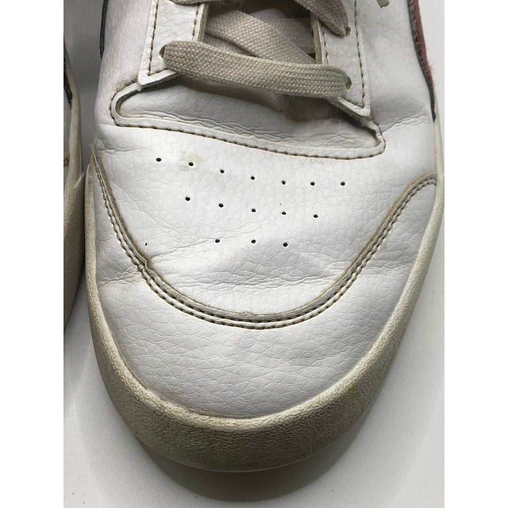 PUMA Men's White-Burgundy Shuffle Lace-Up Casual Sneakers SZ 10.5