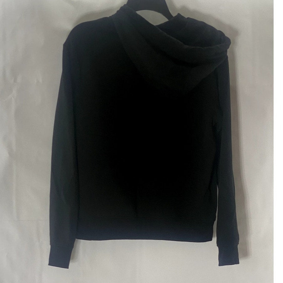 DIVIDED By H&M Women's Black Solid Casual Zip-Up Hooded Sweater SZ S