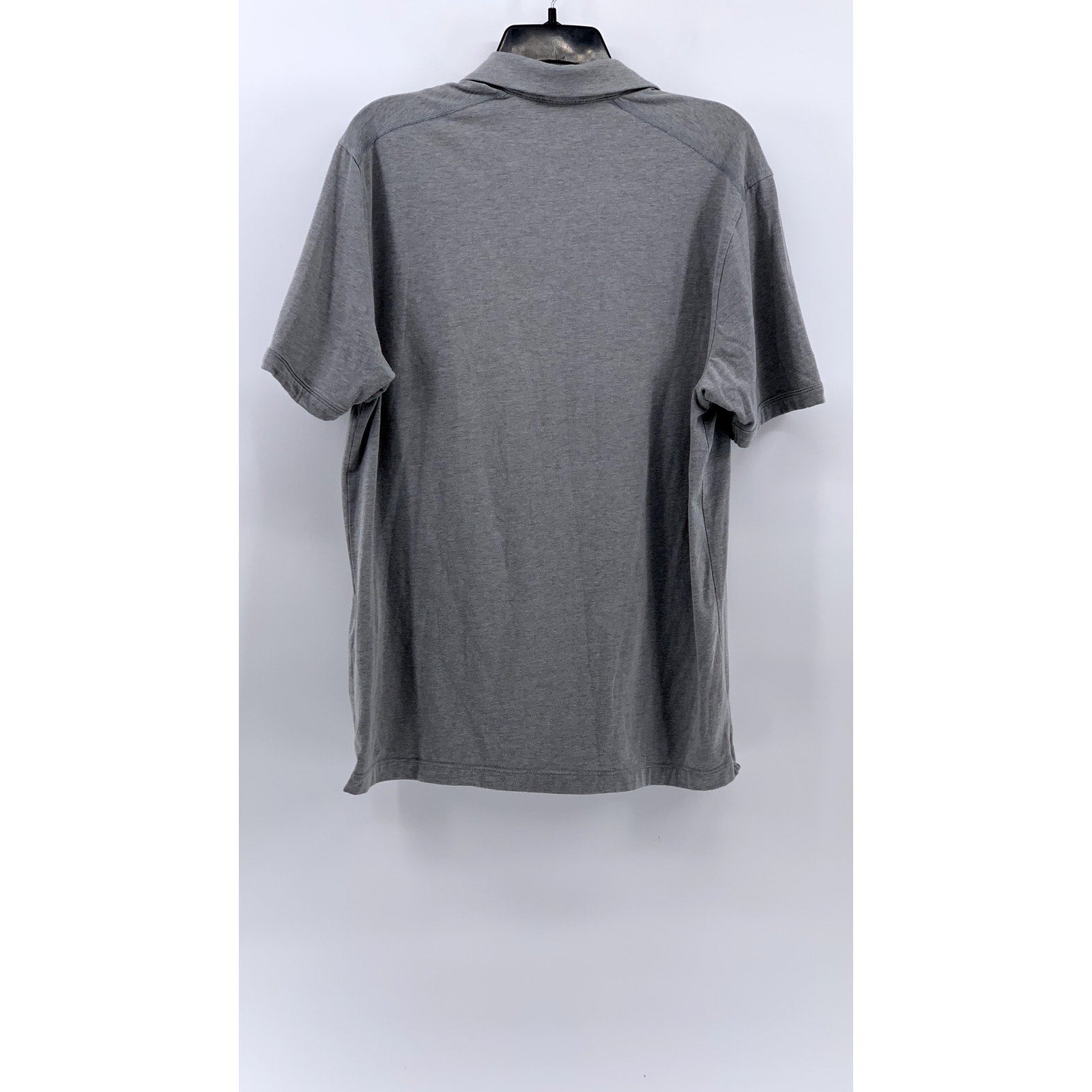UNDER ARMOUR Men's Gray Notre Dame Short Sleeve Polo SZ M