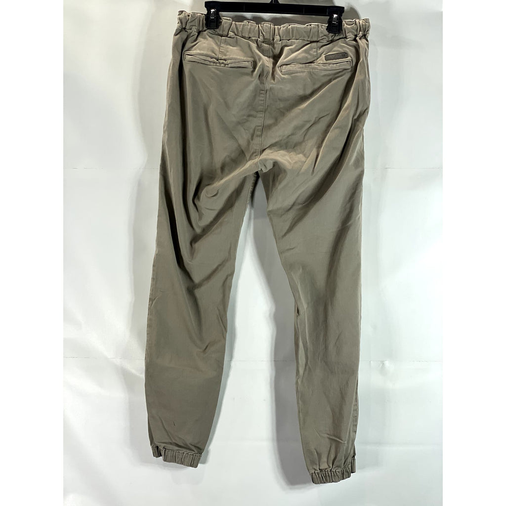 AG ADRIANO GOLDSCHMEID Women's Beige Caden Elastic Waistband Jogger Jeans SZ 33R
