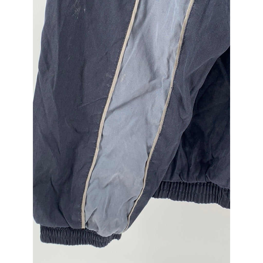 CROFT & BARROW SPORT Men's Navy Stand Collar Zip-Up Windbreaker Jacket SZ M