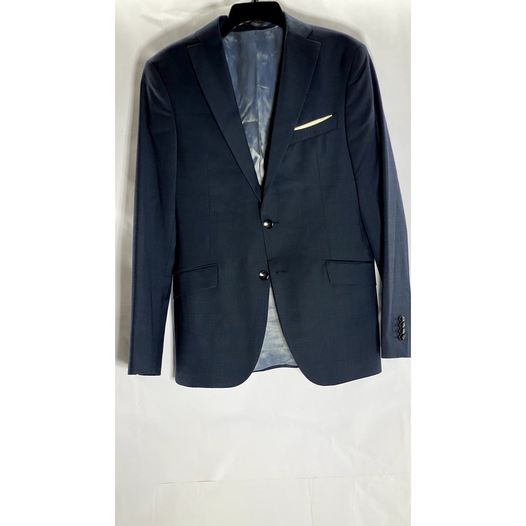 ZARA MAN Men's Navy Solid Two-Button Wool Blazer SZ 38