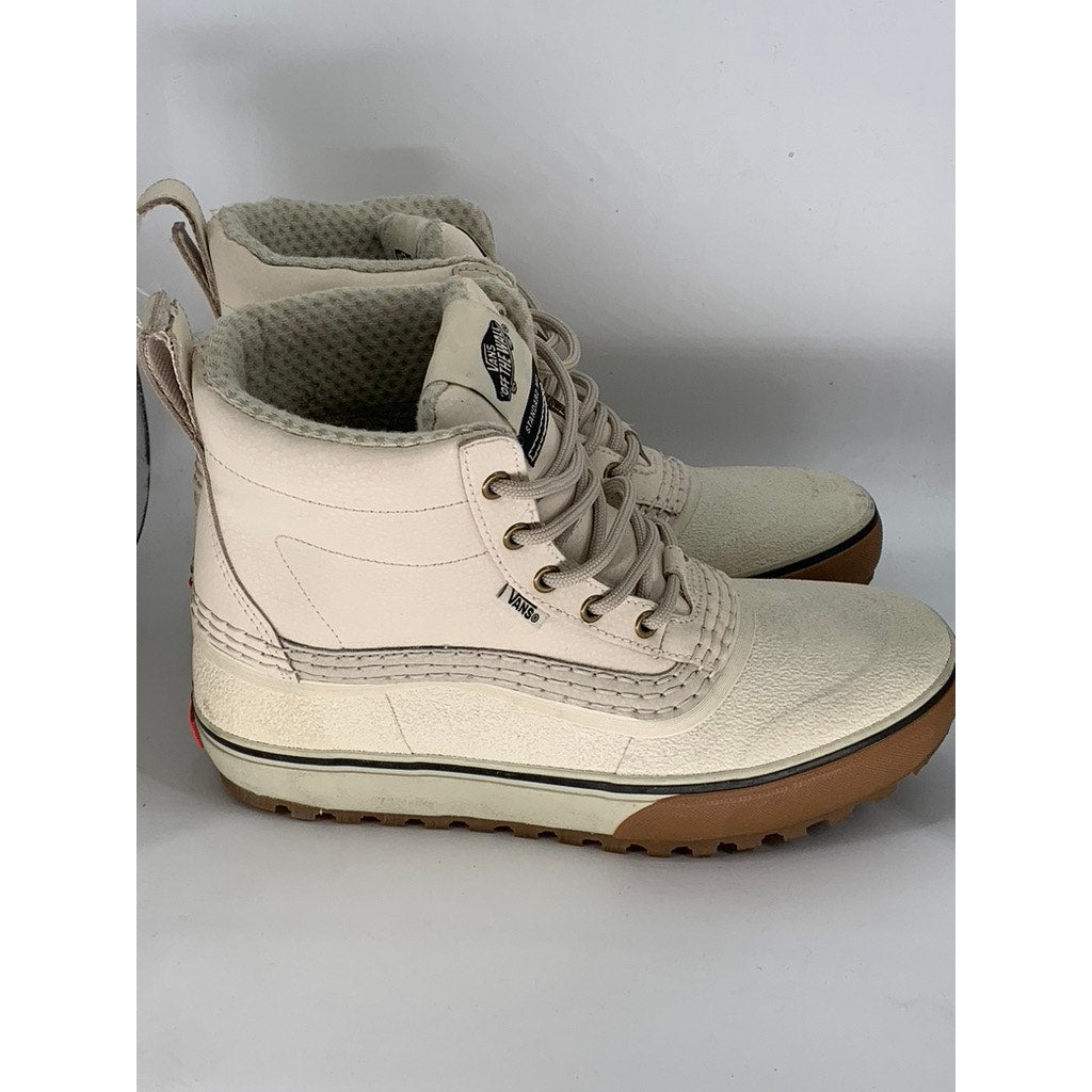 VANS Unisex Cream MTE Standard Mid Waterproof Snow Boots SZ 8.5/10