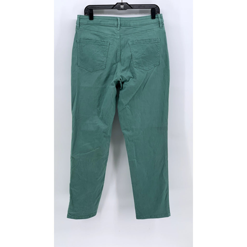 CROFT & BARROW Women's Green Solid Slim Leg Pants SZ 12