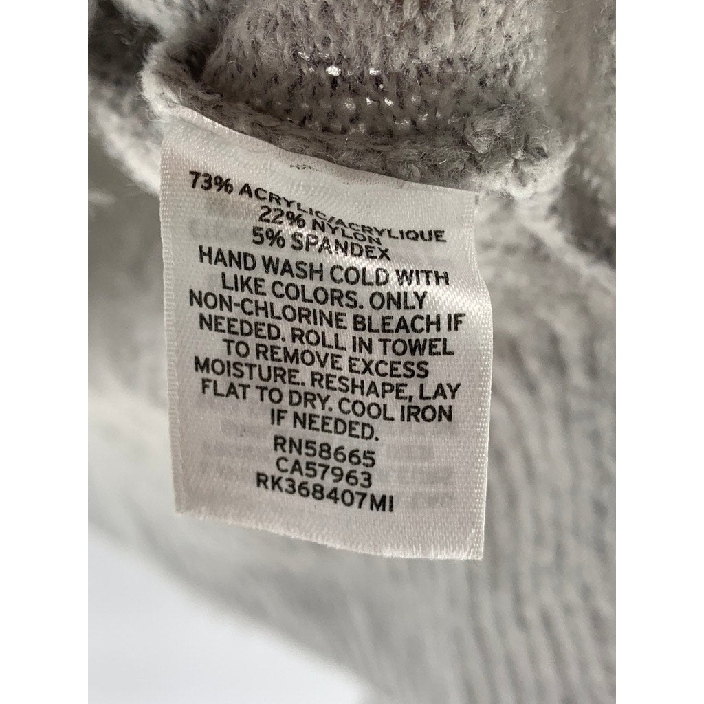 MELROSE AND MARKET Women's Gray Crewneck Long Sleeve Sweater SZ M