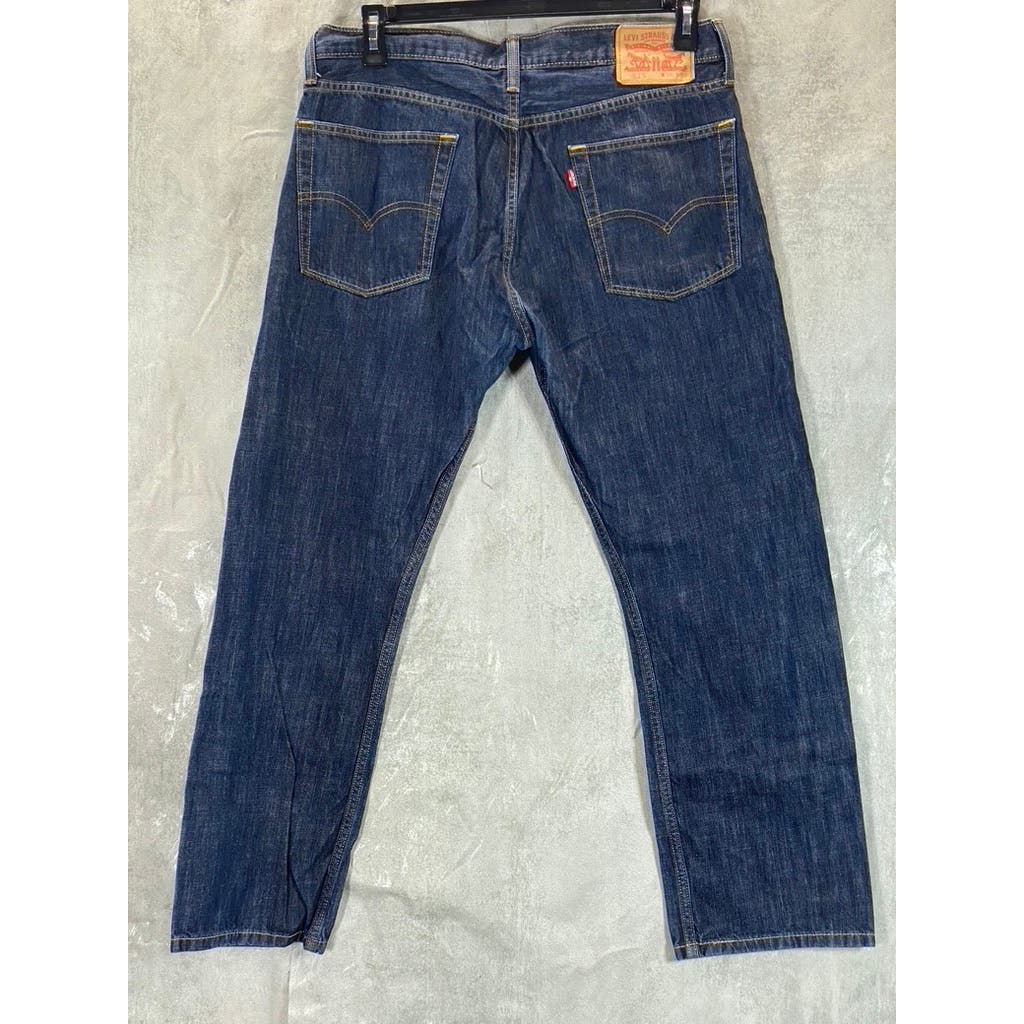 LEVI'S Men's Blue 513 Slim Straight Denim Jeans SZ 36X30