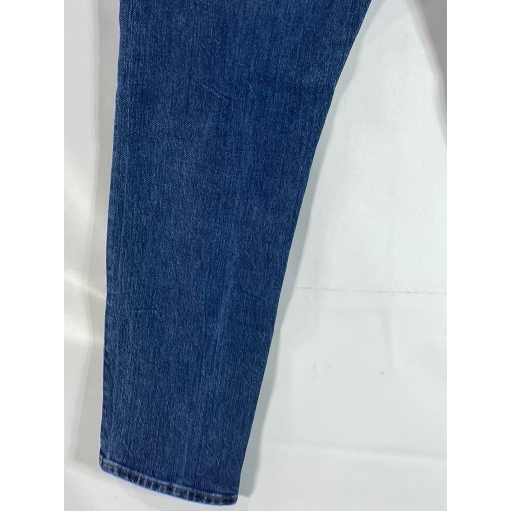 EVERLANE Men's Dark Blue Faded Denim Slim-Fit Five-Pocket Jeans SZ 33X30