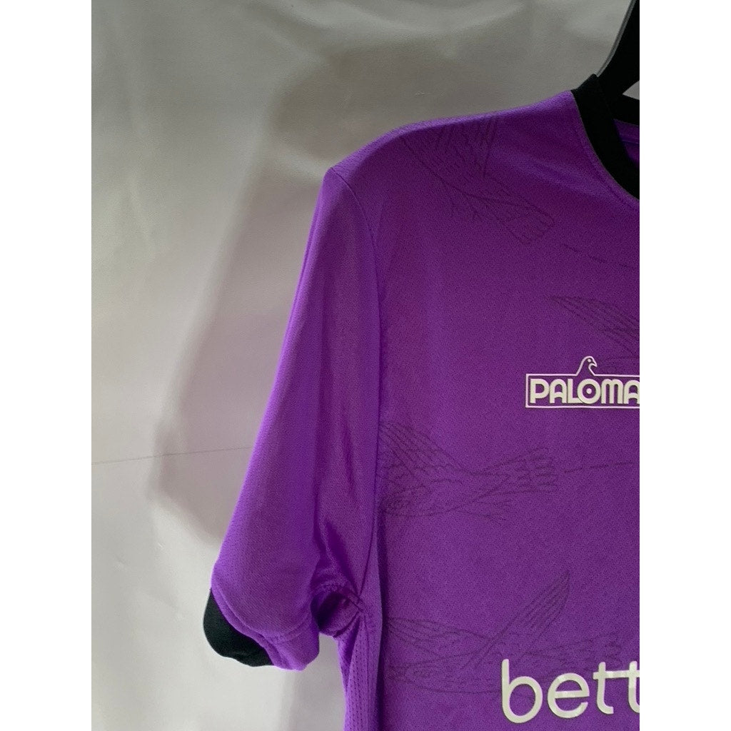 PALOMA NYC FOOTY Women's Purple/Black Custom #9 Crewneck Short Sleeve Jersey SZM