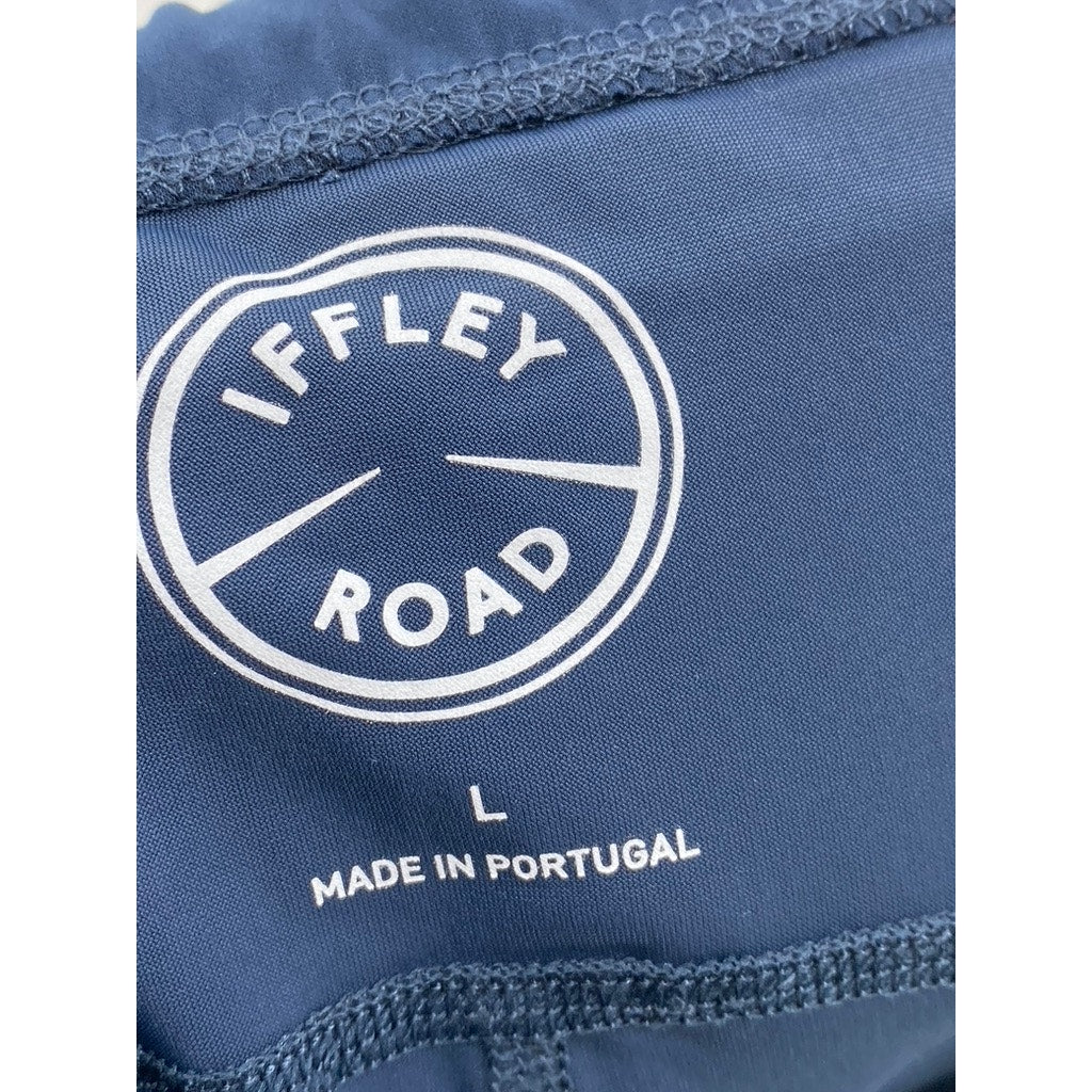 IFFLEY ROAD Men's Blue Zipper-Hem Pull-On Active Pants SZ L