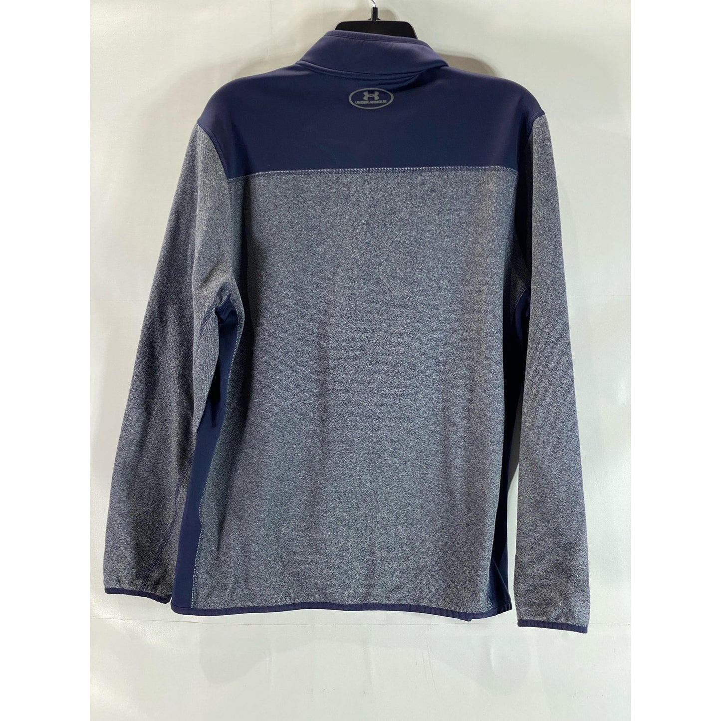 UNDER ARMOUR Men's Blue/Gray ColdGear Loose Fit Survival Active Sweatshirt SZ M