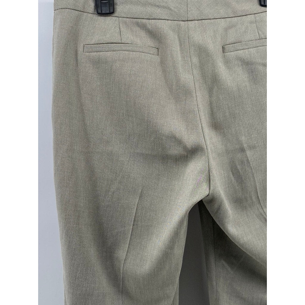 ANNE KLEIN Women's Vintage Beige Straight-Leg Regular-Fit Suit Pants SZ 6