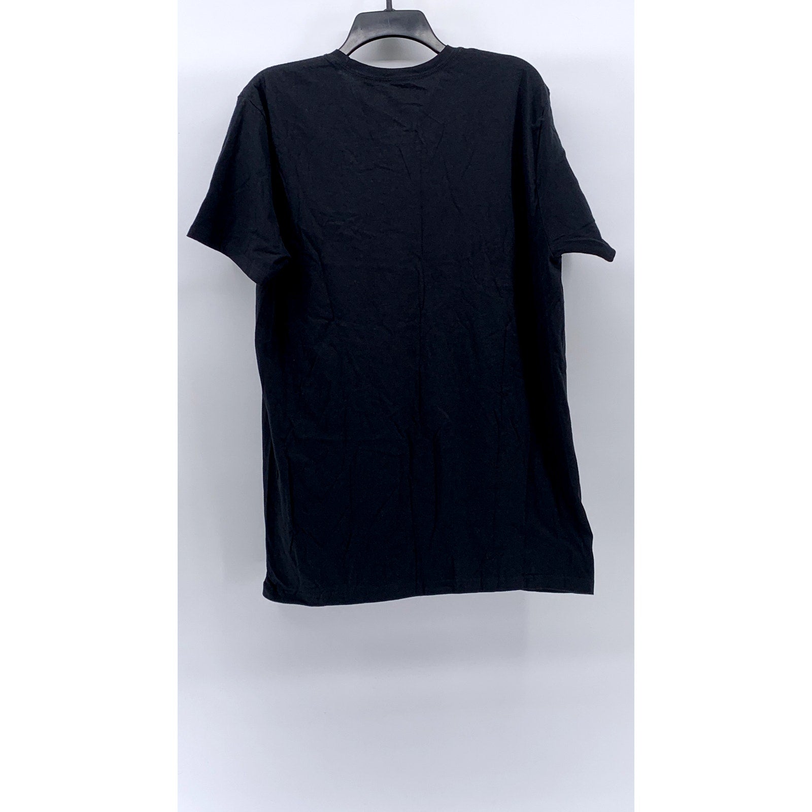 UNBRANDED Men’s Black Graphic Crewneck Short Sleeve Casual T-Shirt SZ L