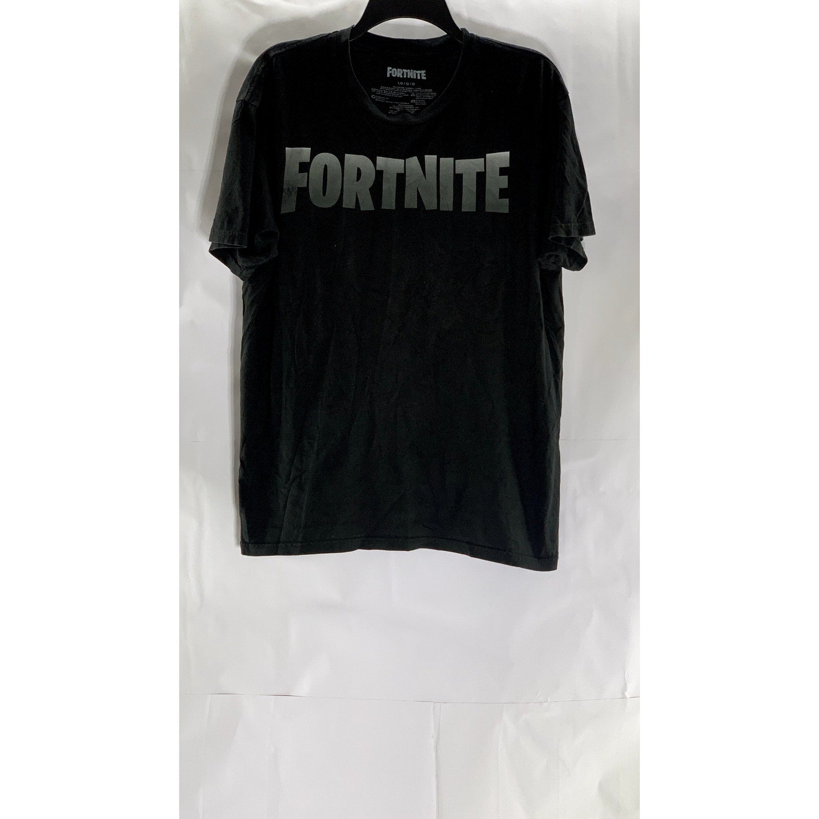 FORTNITE Men's Black Logo Crewneck Short Sleeve T-Shirt SZ L