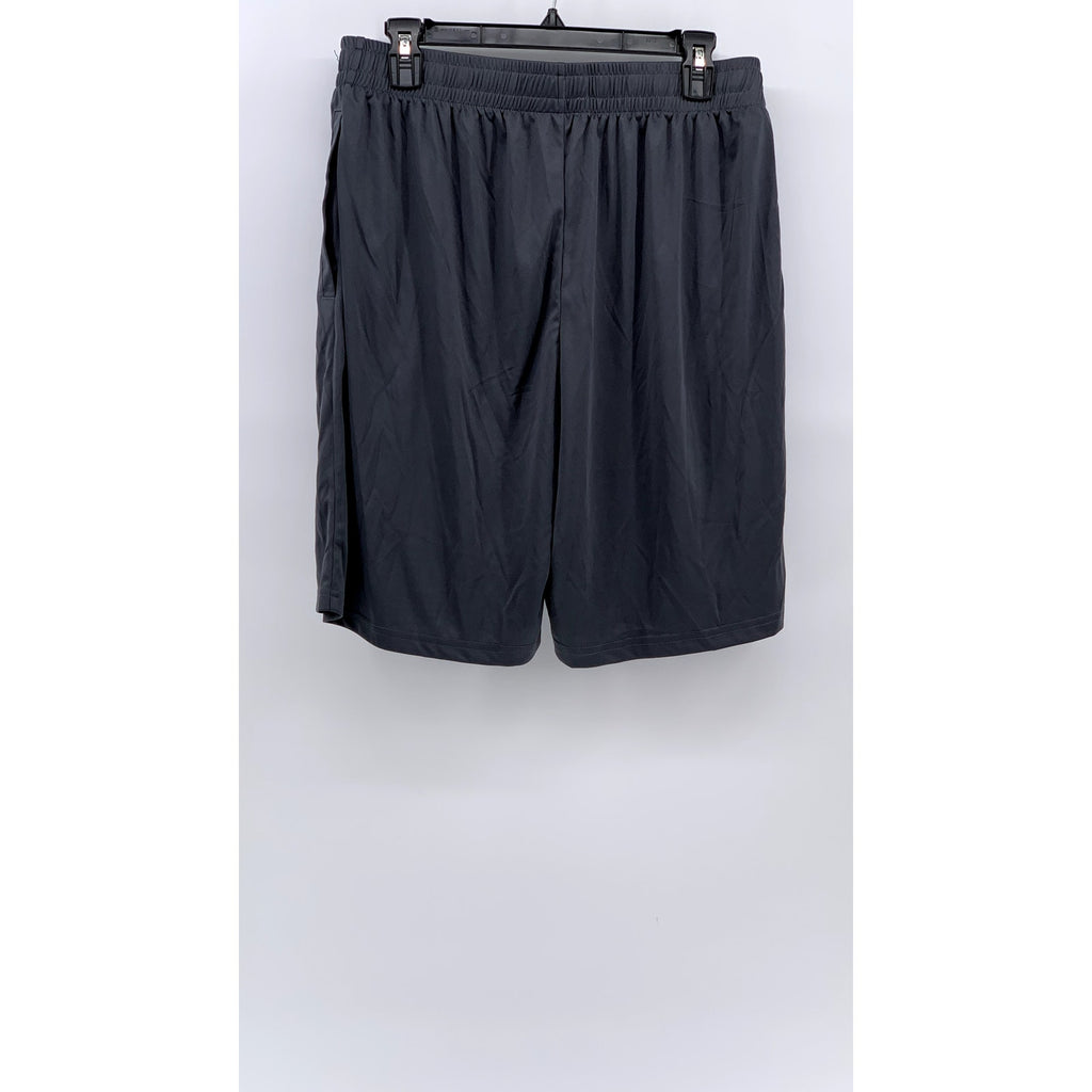 UNBRANDED Men's Gray Pull-On Active Relaxed Fit Basketball Shorts SZ L