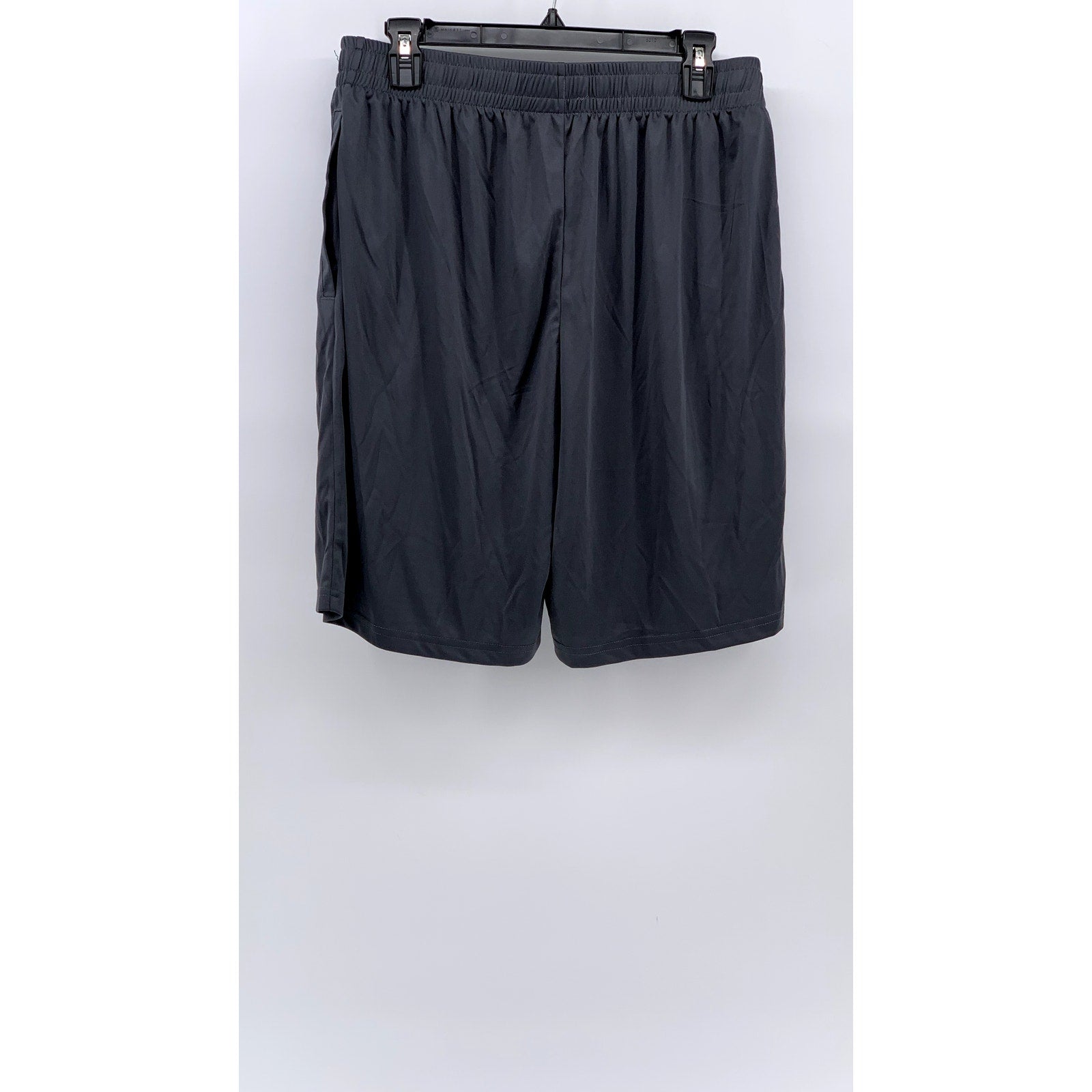 UNBRANDED Men's Gray Pull-On Active Relaxed Fit Basketball Shorts SZ L